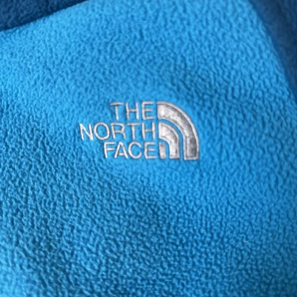 Vintage Mens North Face Blue Colorblock Full Zip Fleece full zip Jacket M